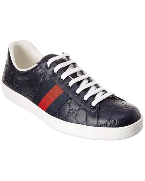 gucci ace sneaker blue|gucci ace sneakers interlocking g.